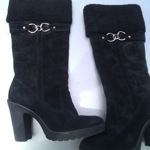 Coach Shoes - Coach boots black suede Coach Shoes - Coach boots black suede